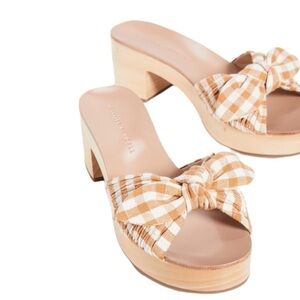 Loeffler Randall - Regina Clog Plaid Slide Sandals Sz 7